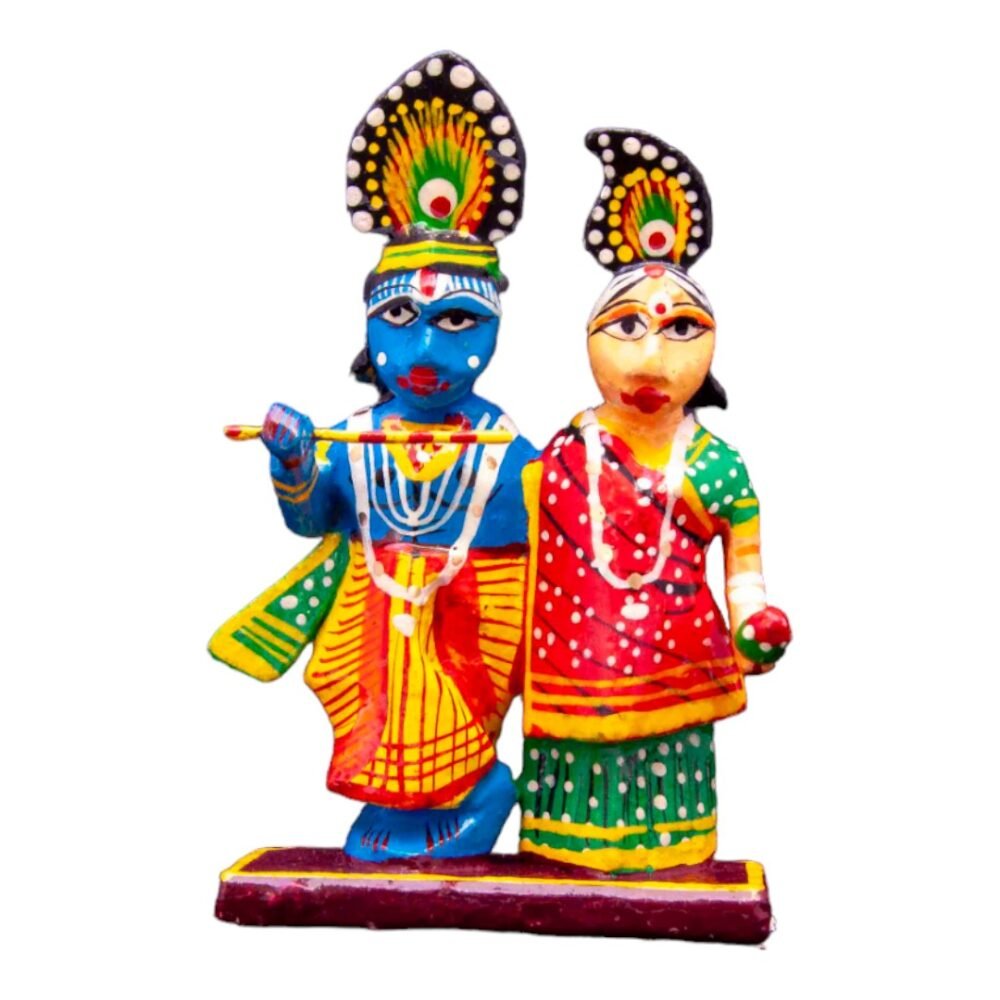 Wooden Radha Krishna 7 Cms