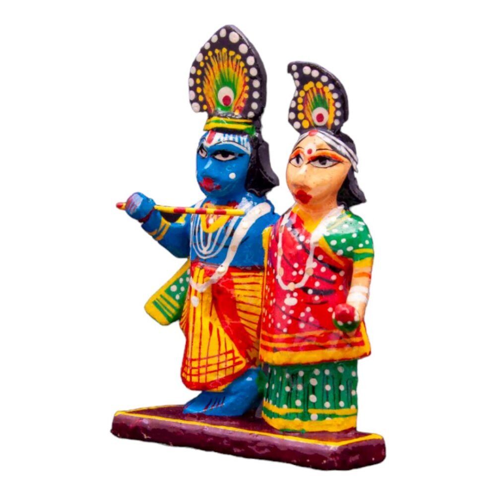 Wooden Radha Krishna 7 Cms - Image 2