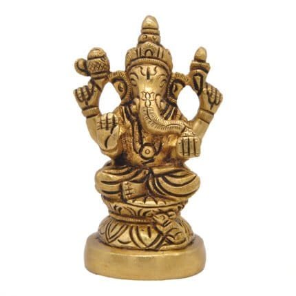 Handcrafted Pure Brass Ganesha/Ganpati 4 in