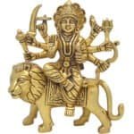 Handcrafted Maa Durga 100% Brass Idol 9.5 Inch- Large