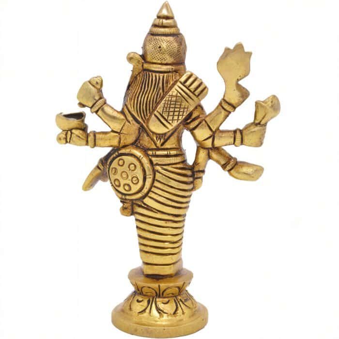 Brass Durga Bhavani Idol 4 in - Image 4