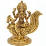 Brass Gayatri Devi Idol 4 in