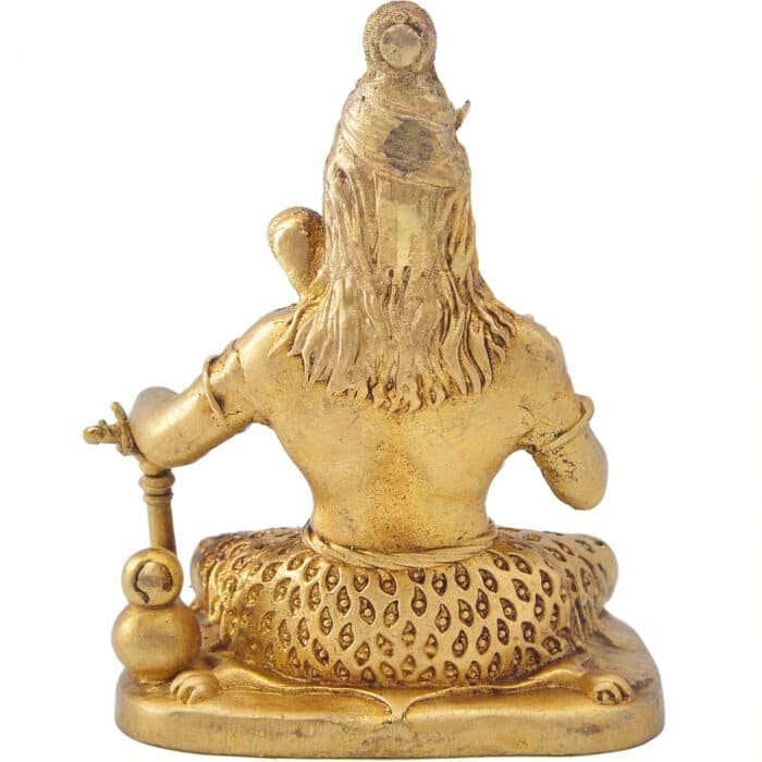 Handcrafted Brass Lord Shiva Idol 4in - Image 4