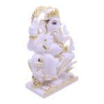 Exquisite Handcrafted Marble Ganesha/Ganpati Idol 20cm for Temple/ Gifting - Image 4