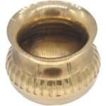 Brass Lota/Kalash with Ribbed Design for Puja/ Temple Use - Image 2