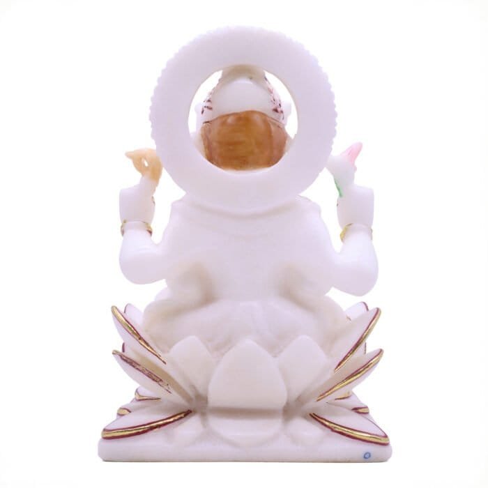 Handcrafted Ganesha/Ganpati Marble Idol 18cm for Home Temple, Gifting - Image 5