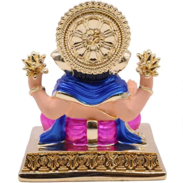 Colourful Ganesha/Ganpati Idol 4in for Home/ Car/ Office/ Gifting - Image 3
