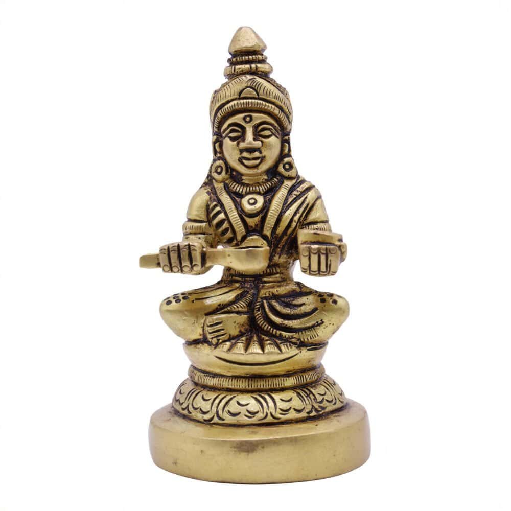 Brass Annapurna Idol for Temple/ Office/ Home