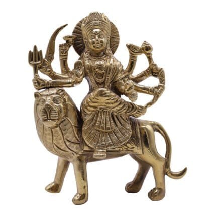 Handcrafted Maa Durga Large Brass Idol for Home Decor/ Gifting/ Office/ Temple