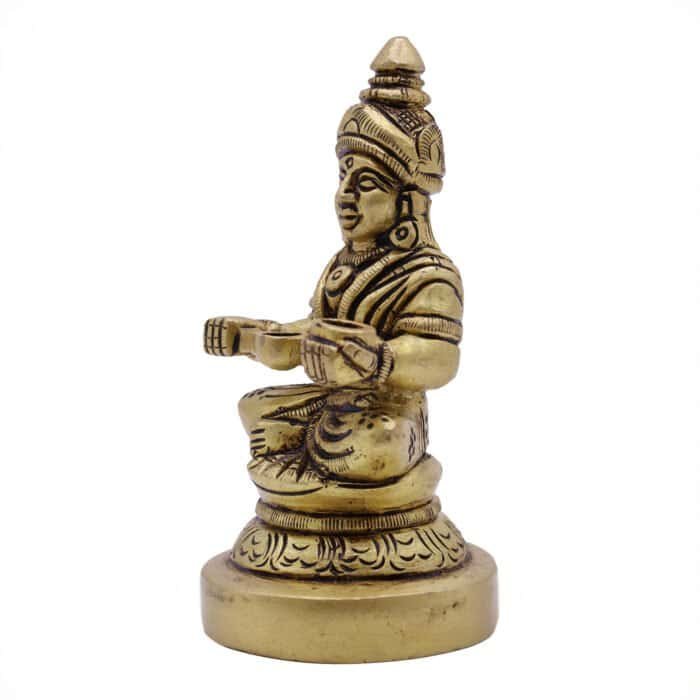 Brass Annapurna Idol for Temple/ Office/ Home - Image 3