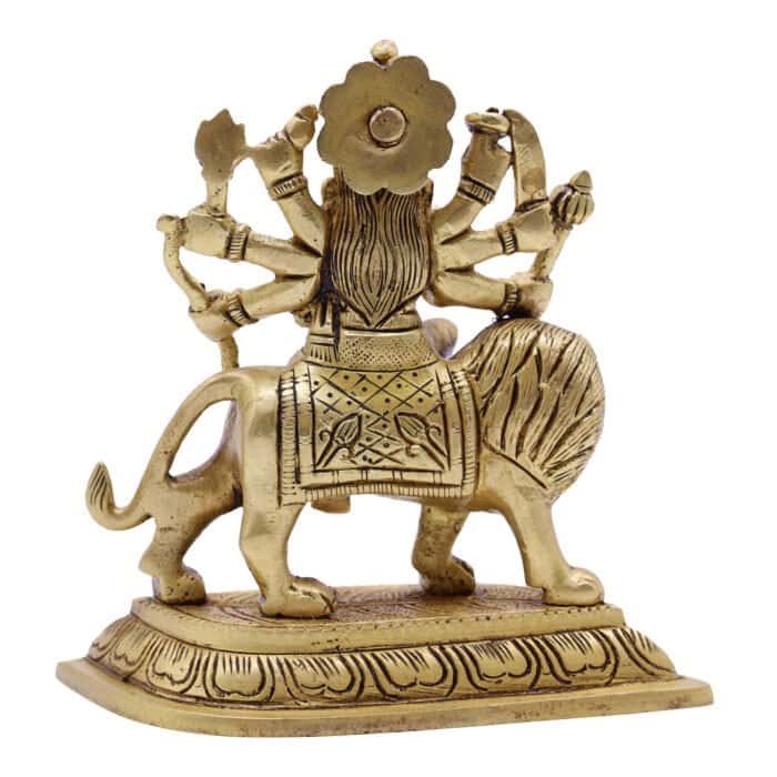 Maa Durga Handcrafted Brass Idol for Home Decor/ Temple/ Gifting - Image 2