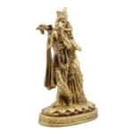 Handcrafted Brass Radha Krishna Idol in Standing Pose for Gifting/ Temple/ Home - Image 3