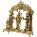Handcrafted Brass Idol of Ram Darbar for Home/ Temple/ Office/ Gifting - Image 2