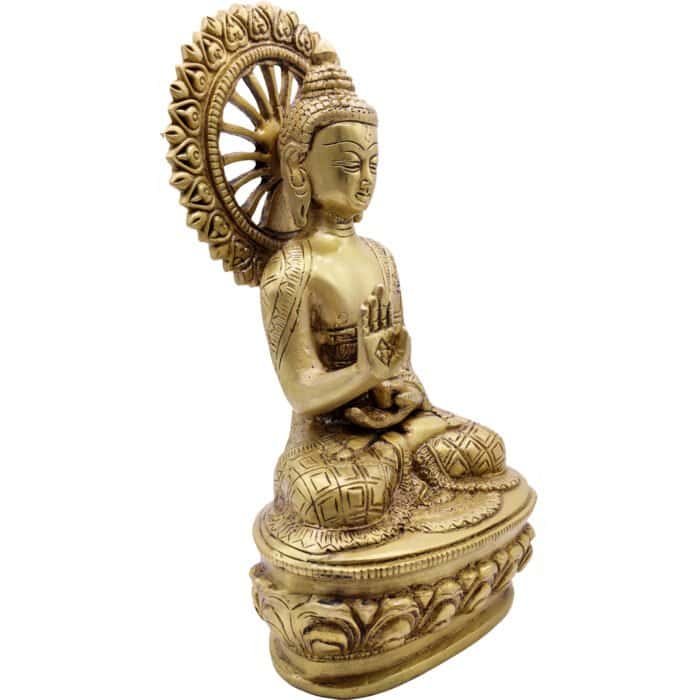 Handcrafted Large Brass Buddha for Home Decor/ Office/ Gifting - Image 4