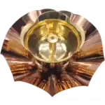 Rose Brass Diya for Puja