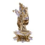 Fiber Radha Krishna Idol in Gold for Car/ Gifting/ Home - Image 3