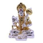 Hanuman Idol in Shiny Silver & Gold for Car/ Office/ Home