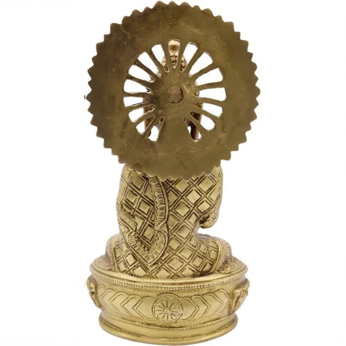 Handcrafted Large Brass Buddha for Home Decor/ Office/ Gifting - Image 2