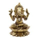 Handcrafted Large Brass Ganesha/Ganpati Idol for Home/ Office/ Temple/ Gifting