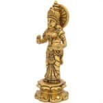 Handcrafted Brass Radha Idol for Home/ Temple/ Gifting - Image 2