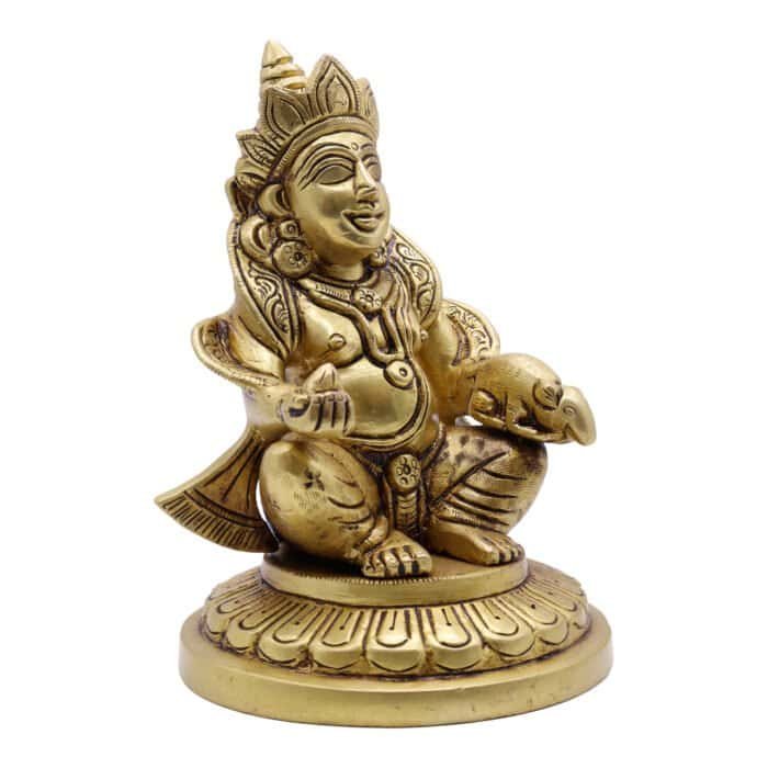 Handcrafted Brass Kuber Idol for Home/ Office/ Gifting - Image 2