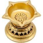 Brass Star Diya 3 in