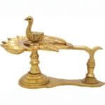 Brass Pancharti Diya (5 Wick) 8 in