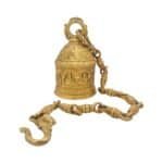 Exquisitely Handcrafted Hanging Bell in Brass, perfect for Temple/ Gifting/ Home