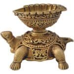 Brass Kachua/Tortoise Diya 6 cm