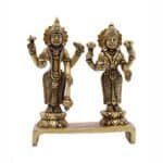 Brass Laxmi Narayan/Vishnu Idol for Home/ Temple/ Office/ Gifting