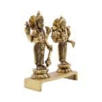 Brass Laxmi Narayan/Vishnu Idol for Home/ Temple/ Office/ Gifting - Image 2