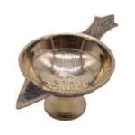 Handcrafted Brass Diya with Handle for Puja