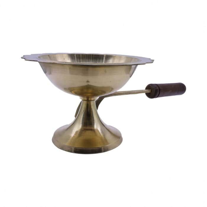 Brass Dhoop Dani/Incense Holder for Puja - Image 2