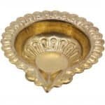Handcrafted Copper Floral Pattern Diya, Multipack