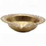 Handcrafted Copper Floral Pattern Diya, Multipack - Image 2
