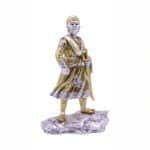 Majestic Chatrapati Shivaji Maharaj Statue in Gold & Silver 20 cm
