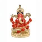 Ganesha/Ganpati Gold Plated Idol 14cm for Temple/Home/Gifting