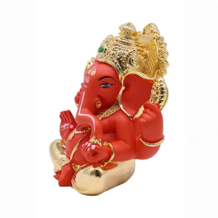 Lord Ganesha/Ganpati Idol for Temple/ Office/ Home/ Gifting (2 color options) - Image 7