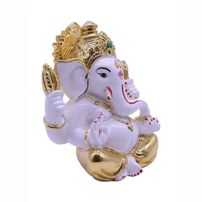 Lord Ganesha/Ganpati Idol for Temple/ Office/ Home/ Gifting (2 color options) - Image 4