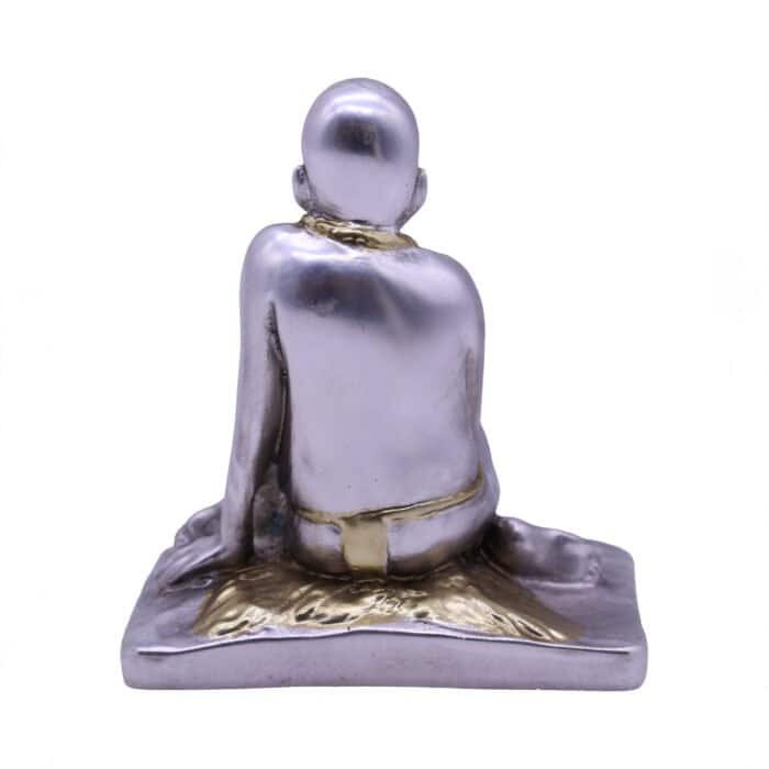 Silver Swami Samarth Idol for Home/ Office/ Car/ Gifting - Image 4