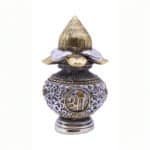 Kalash in Silver & Gold with Shree & Swastika Symbol for Home/ Temple/ Office/ Gifting