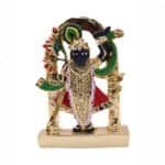 Shrinathji Idol in Black & Gold for Car/ Home/ Office/ Gifting