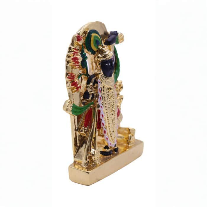 Shrinathji Idol in Black & Gold for Car/ Home/ Office/ Gifting - Image 2