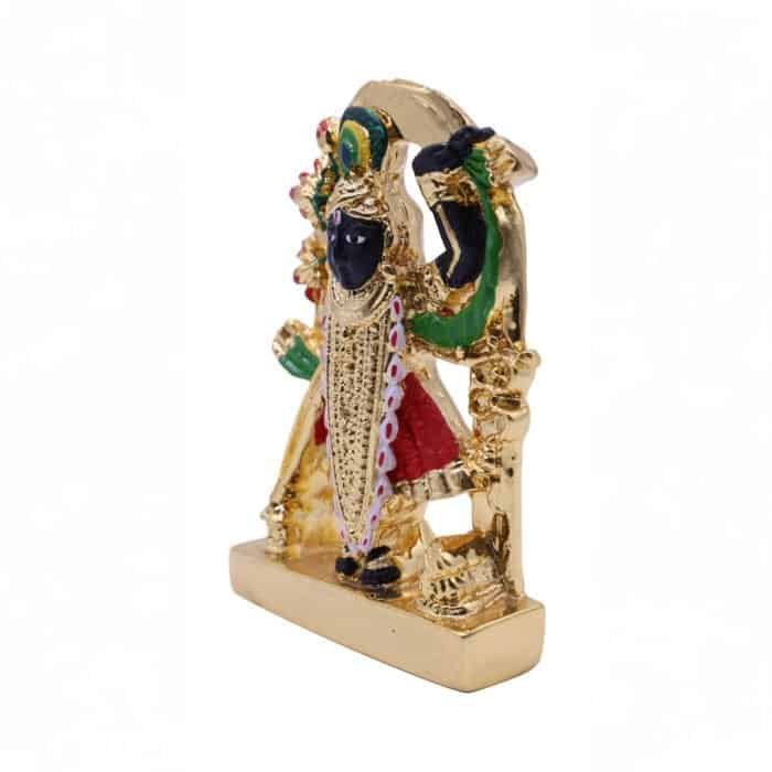 Shrinathji Idol in Black & Gold for Car/ Home/ Office/ Gifting - Image 3