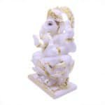 Exquisite Handcrafted Marble Ganesha/Ganpati Idol 20cm for Temple/ Gifting - Image 3