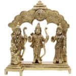 Handcrafted Brass Idol of Ram Darbar for Home/ Temple/ Office/ Gifting
