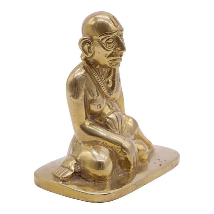 Brass Idol of Swami Samarth for Home/ Office/ Gifting - Image 4