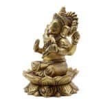 Handcrafted Large Brass Ganesha/Ganpati Idol for Home/ Office/ Temple/ Gifting - Image 2