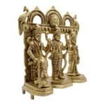 Handcrafted Large Brass Idol of Ram Darbar for Home/ Temple/ Office/ Gifting (Copy) - Image 2