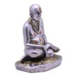 Swami Samarth Idol in Silver & Gold Accents for Home/ Office/ Car - Image 3